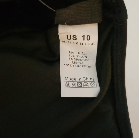 NEW Mycoco One Piece Swim Suit w/ One Shoulder Cutout NEW - Picture 3 of 5